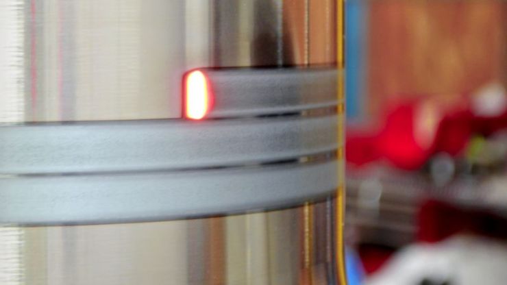 Laser heat treating large metal parts